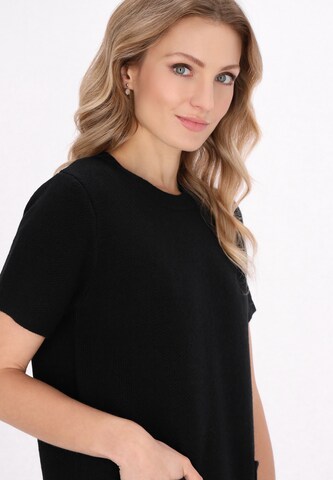 DreiMaster Klassik Gebreide jurk 'Classic Look' in Zwart