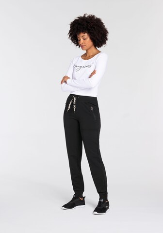 KangaROOS Tapered Pants in Black