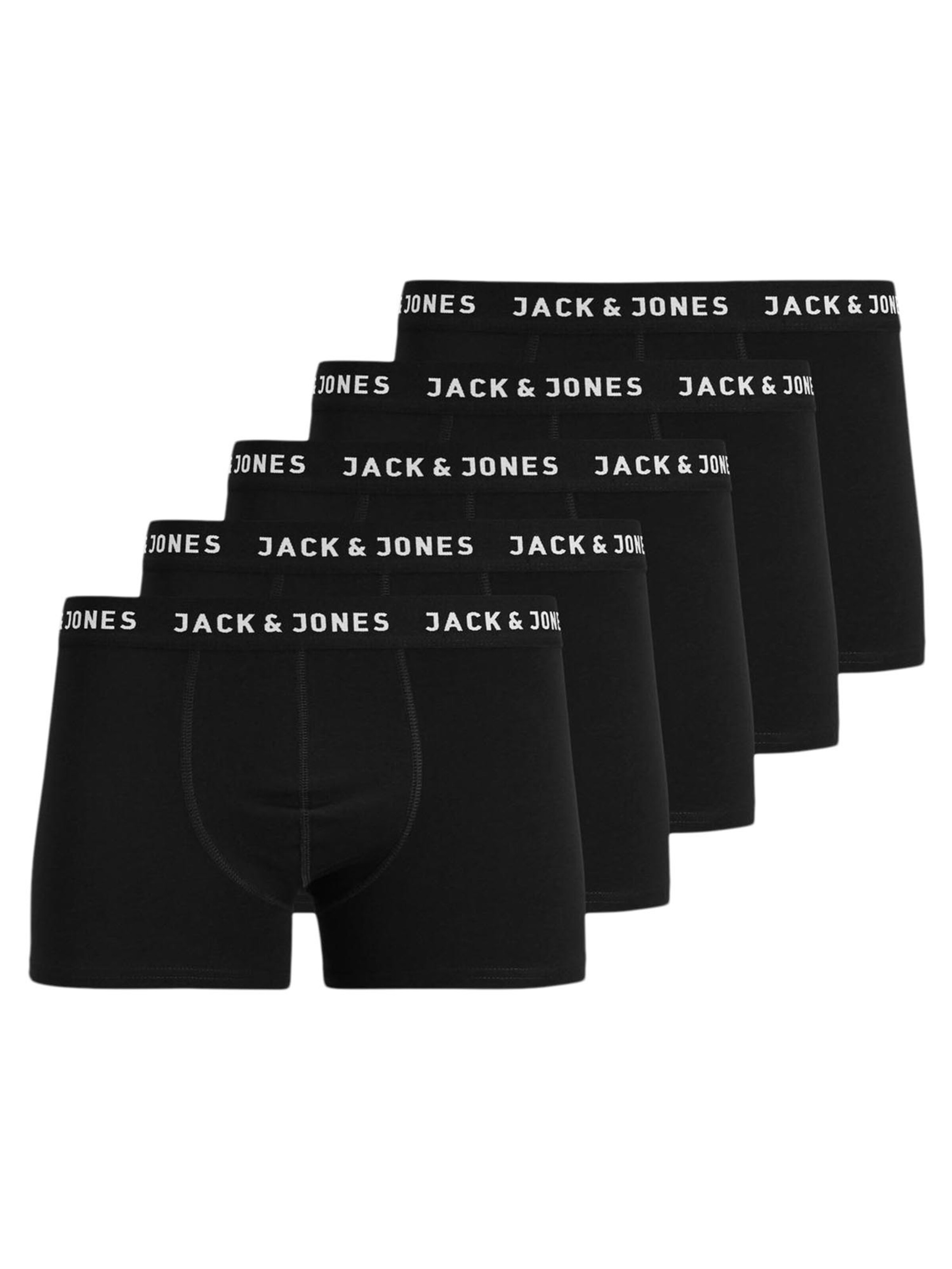 JACK & JONES Boxer shorts 'Huey' in Black: front
