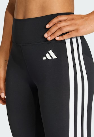ADIDAS PERFORMANCE Skinny Sportbroek 'Optime Essentials' in Zwart