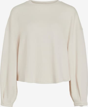 Sweat-shirt VILA en beige : devant