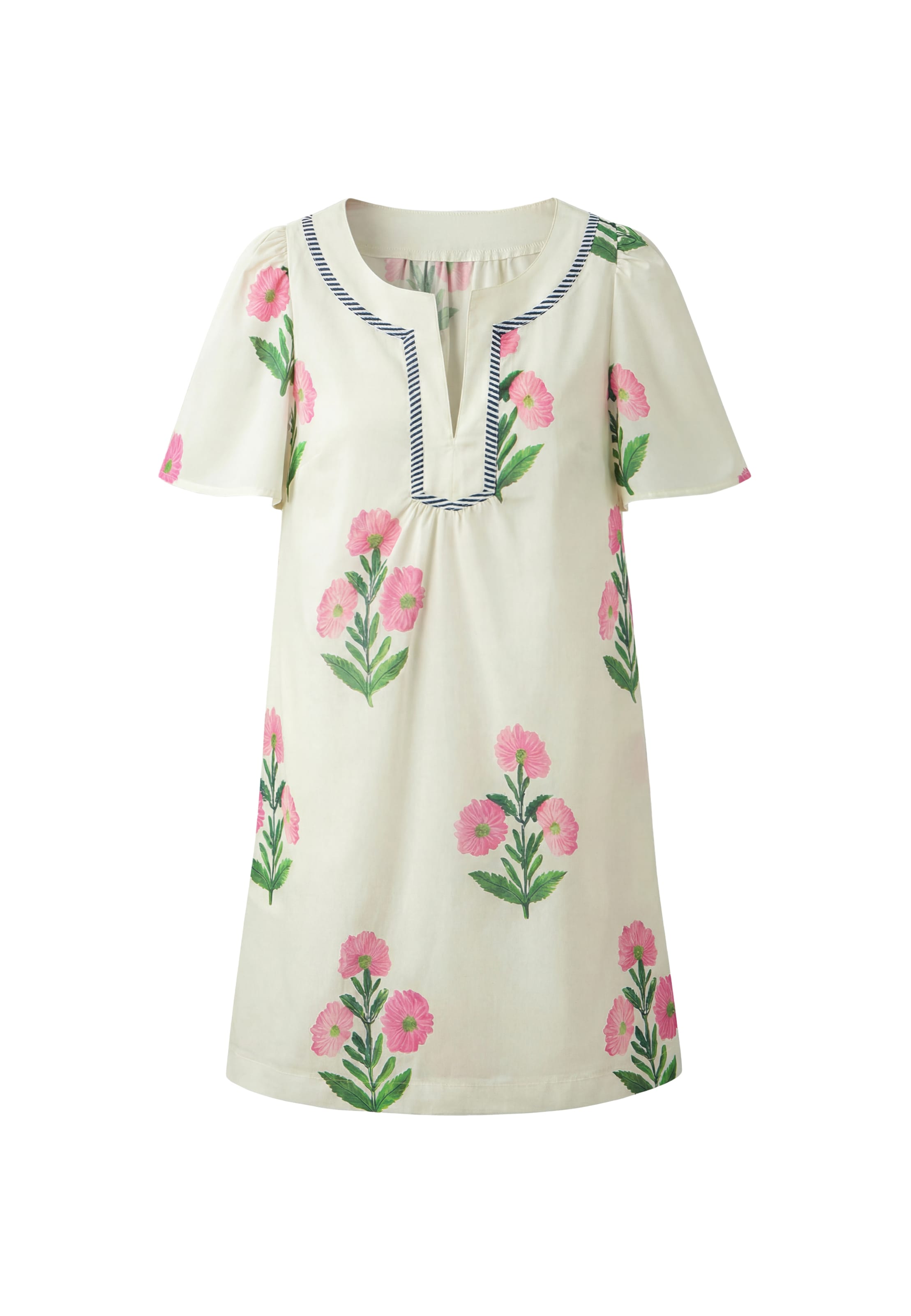 Usha - Vestido en blanco: frente