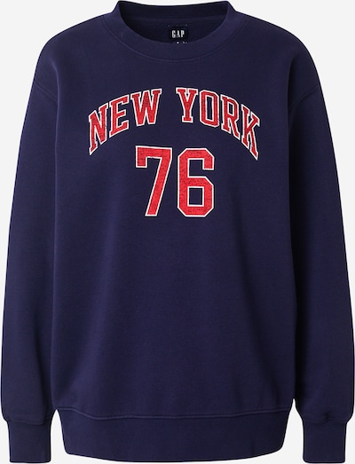 GAP Sweater majica u mornarsko plava / crvena / bijela, Pregled proizvoda