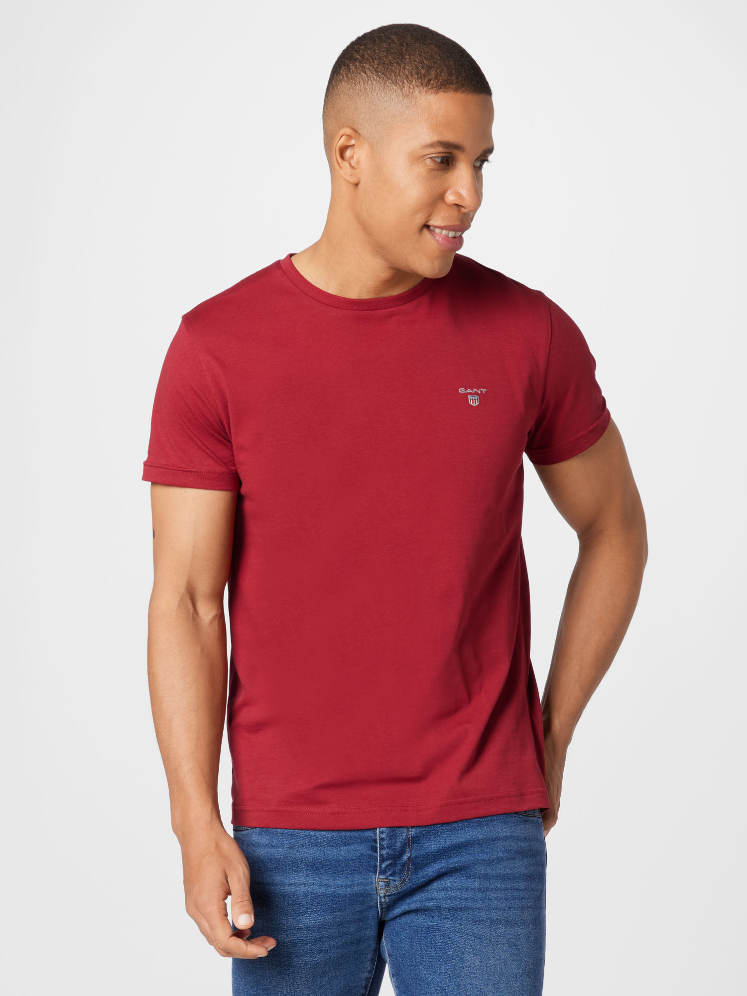 Koszulki Mężczyźni GANT Koszulka w kolorze Krwistoczerwonym 