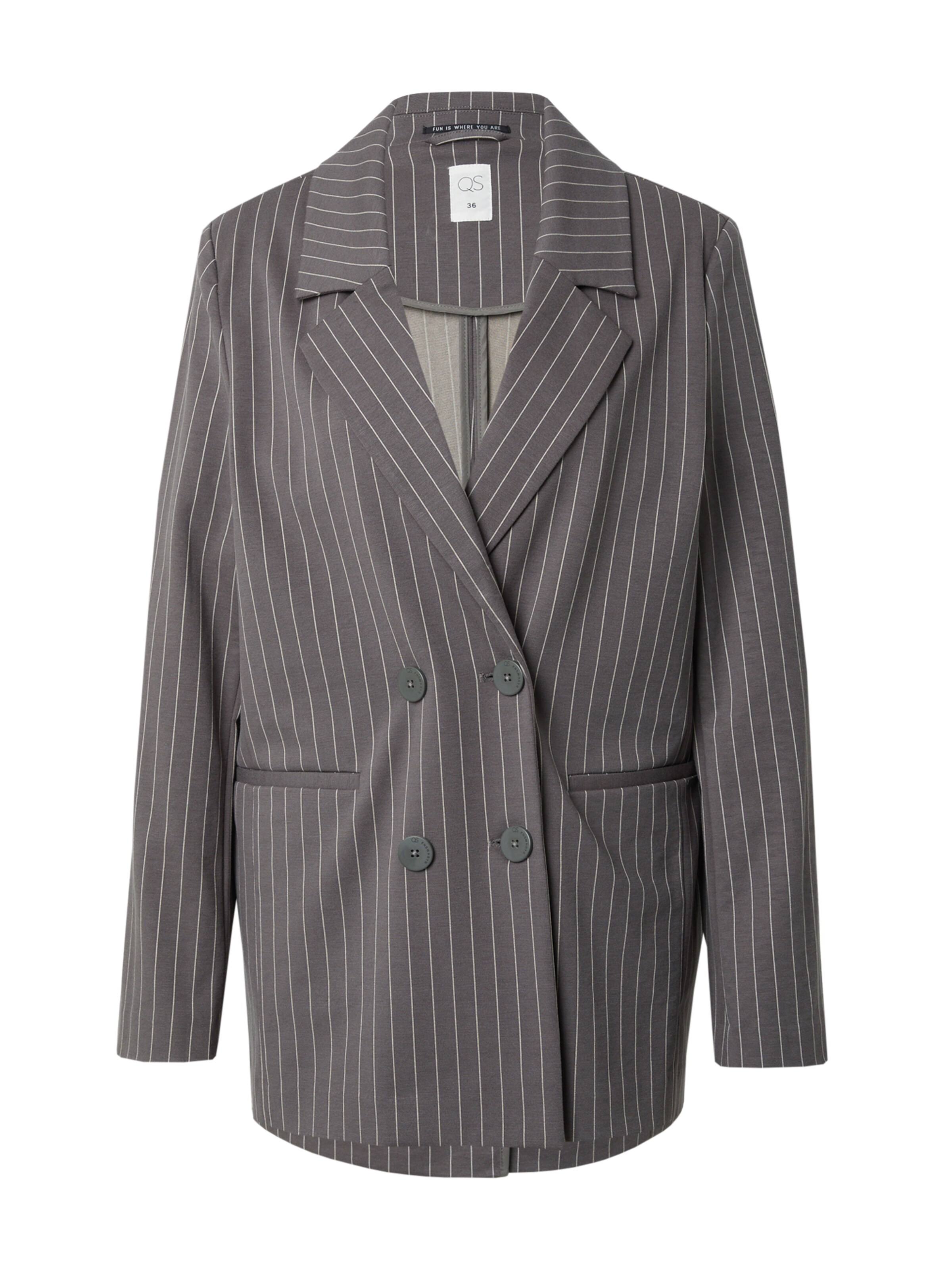 QS Блейзер в Серый: спереди