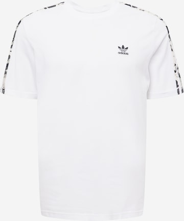 ADIDAS ORIGINALS Koszulka '3-Stripes Camo' w kolorze biały: przód