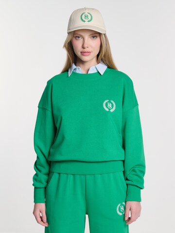 Sweat-shirt 'SPRINGA' BIG STAR en vert : devant