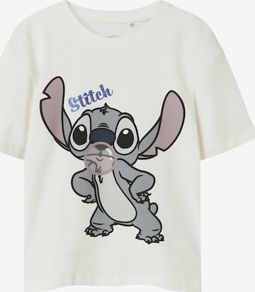 NAME IT Tričko 'NKFAkun Stitch' – bílá: přední strana