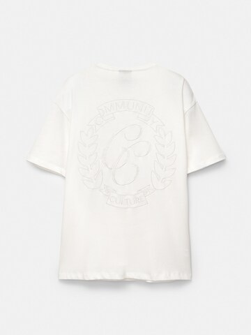 T-Shirt Pull&Bear en blanc