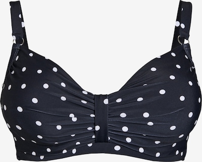 Bikinio viršutinė dalis iš Swim by Zizzi, spalva – juoda / balta, Prekių apžvalga