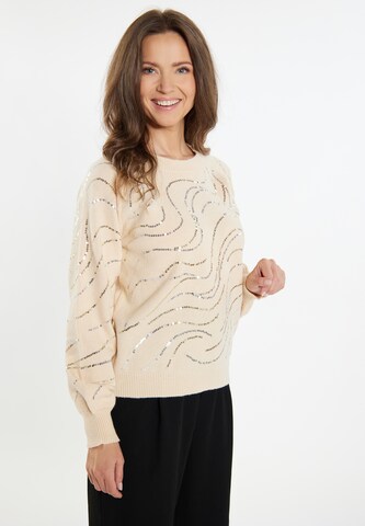 usha BLACK LABEL Pullover 'Nowles' in Beige: predná strana