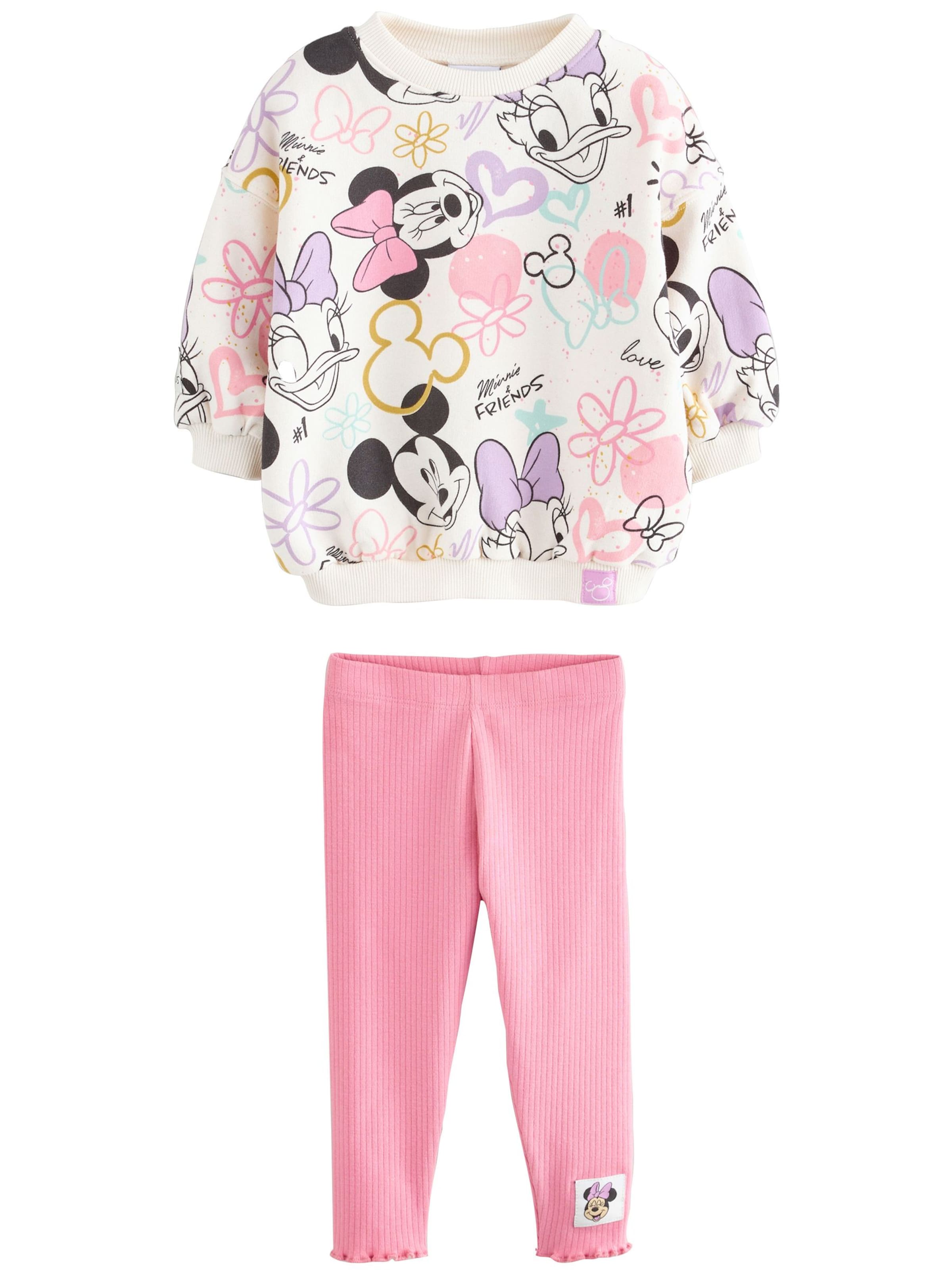 Next Тренировочный костюм 'Disney Minnie Mouse' в Ярко-розовый: спереди
