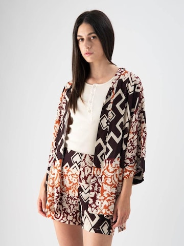 MND Kimono 'Floreal' i blandade färger: framsida