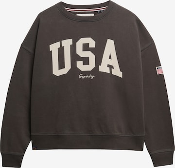 Superdry Sweatshirt 'Athletic Essentials' in Grijs: voorkant