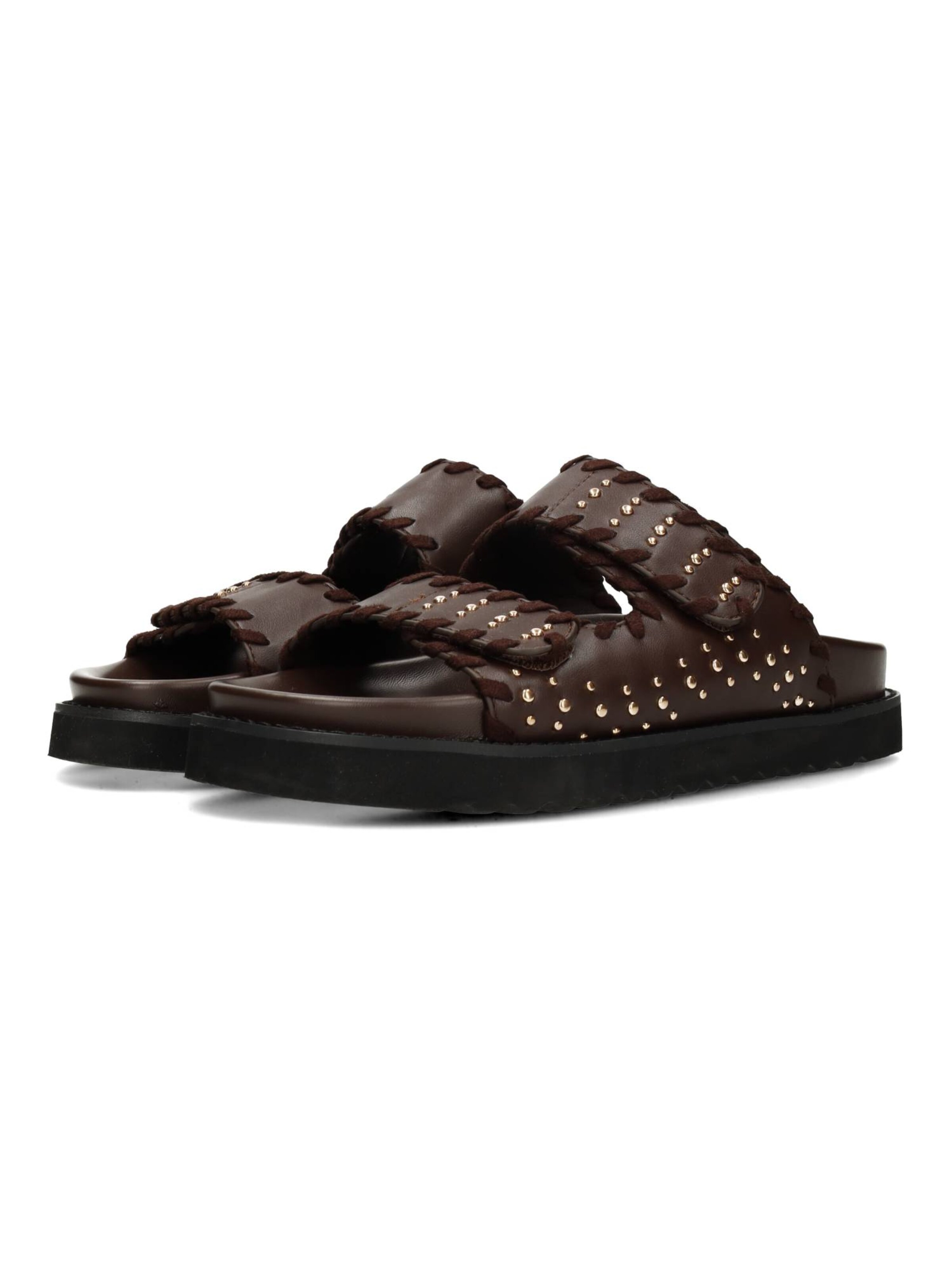 POSH by Poelman Sandalen met riem 'GABY' in Bruin