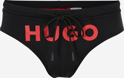 HUGO Shorts de bain 'LAGUNA' en rouge / noir, Vue avec produit