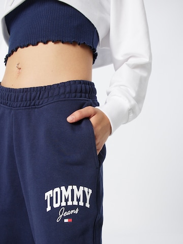 Tommy Jeans Zúžený Kalhoty – modrá