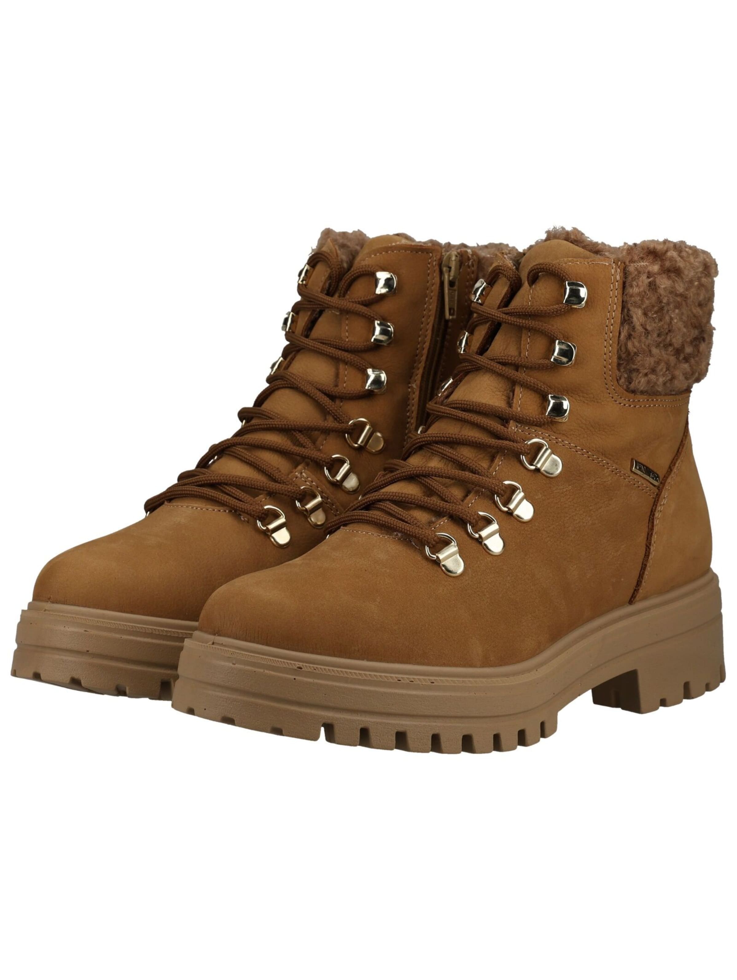 Bottines à lacets IMAC en marron : devant