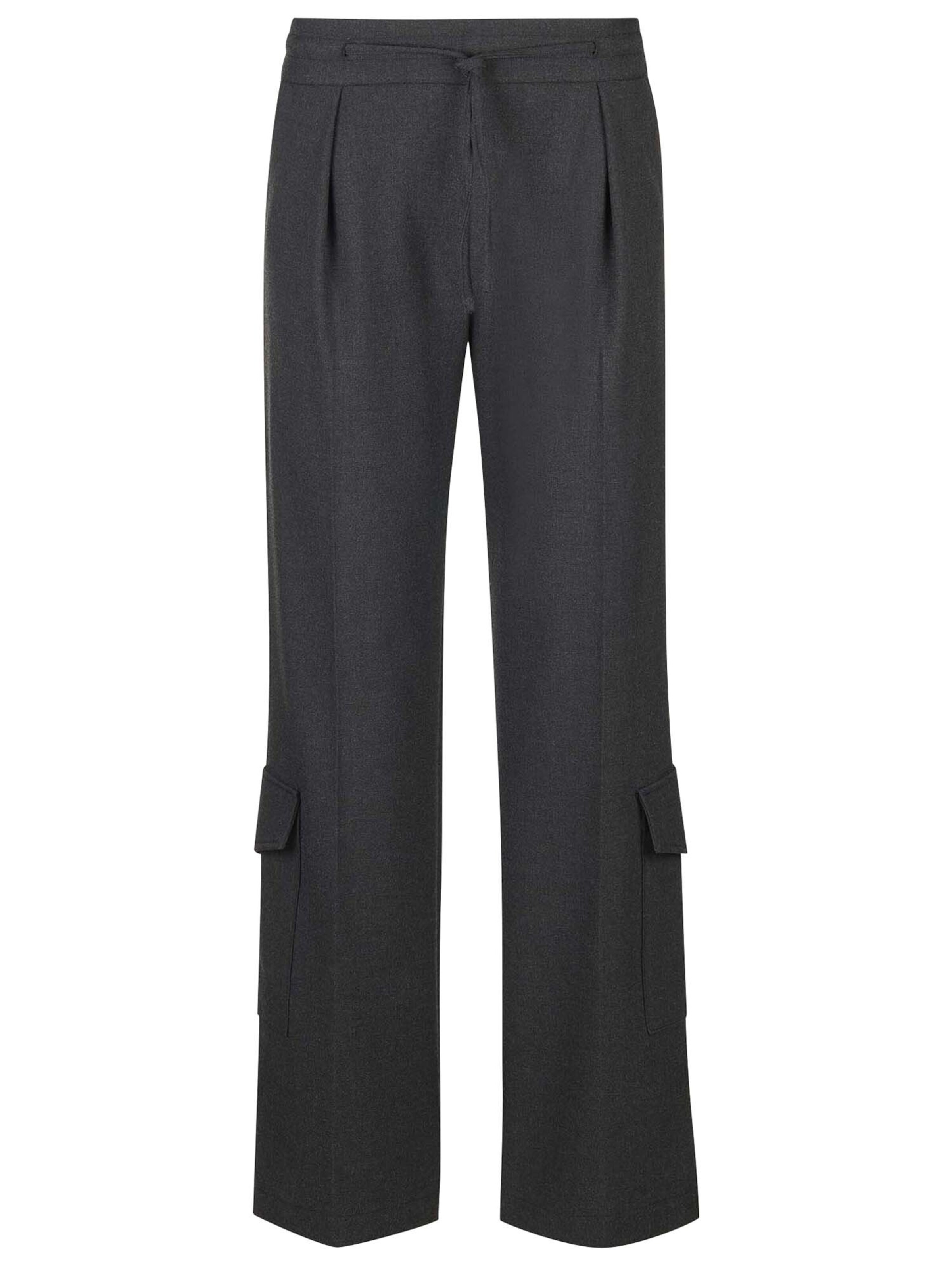 Loosefit Pantalon cargo MADELEINE en gris : devant