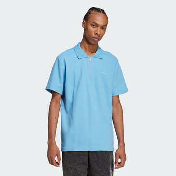 ADIDAS ORIGINALS Shirt 'Trefoil Essentials' in Blue: front