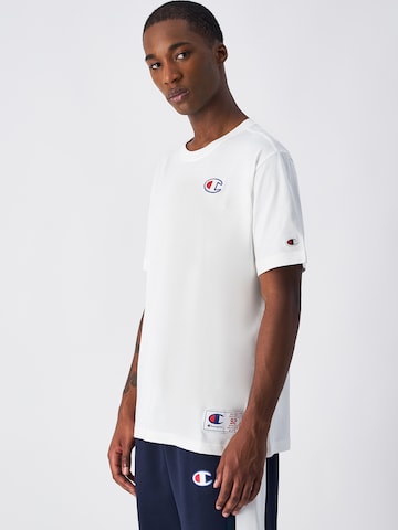 T-Shirt Champion Authentic Athletic Apparel en blanc : devant