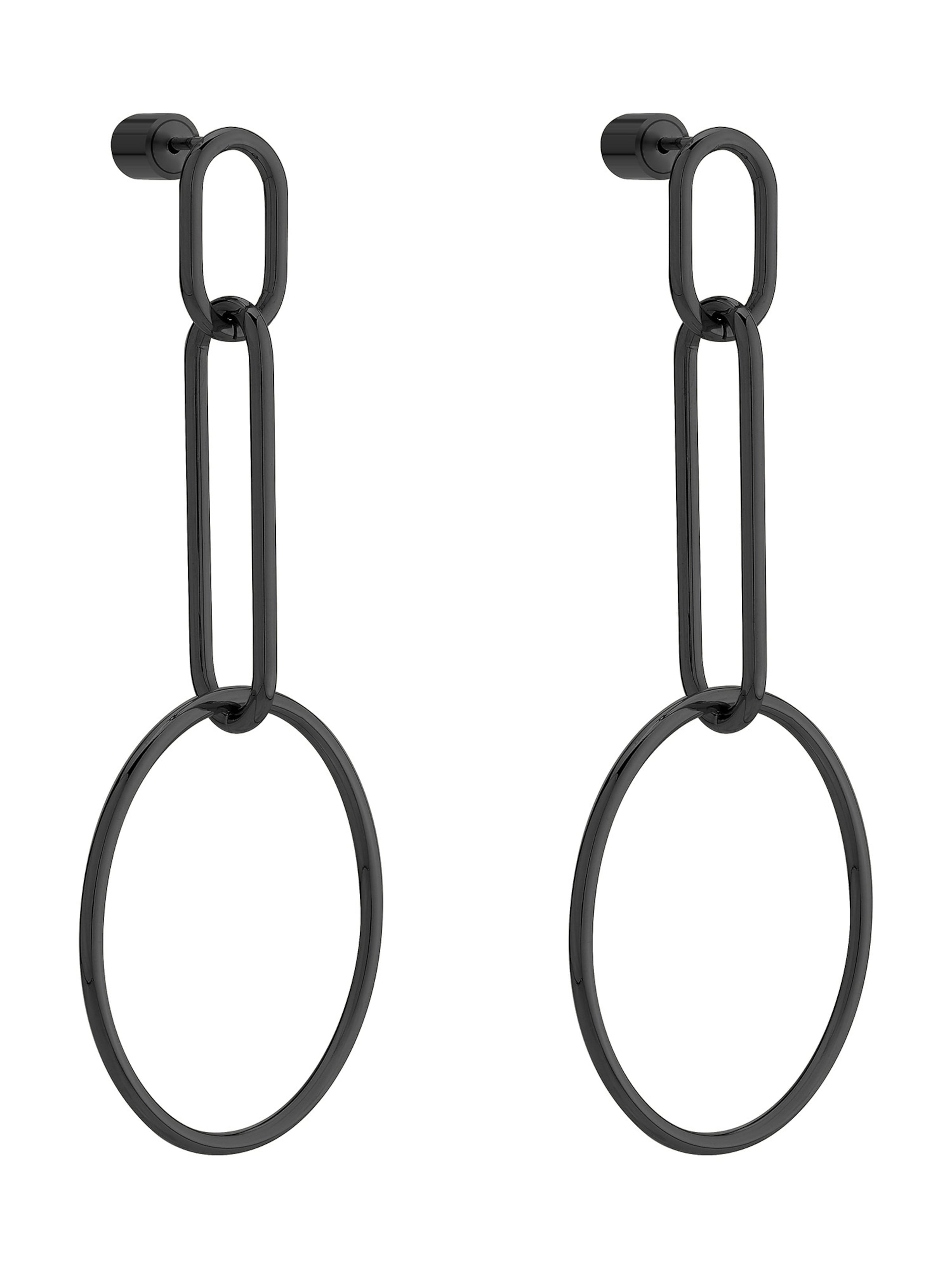 Liebeskind Berlin Oorbellen in Zwart: voorkant