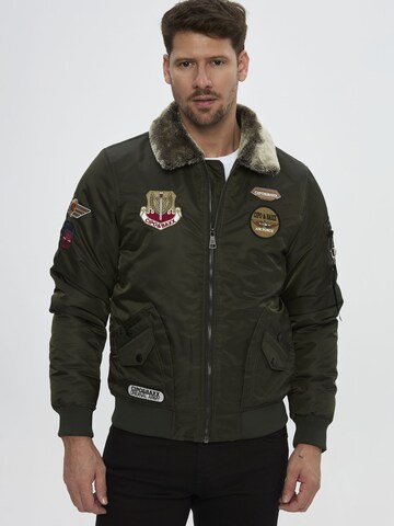 CIPO & BAXX Winterjacke CM232 in Grün