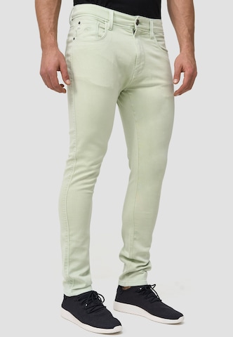 INDICODE JEANS Slimfit Jeans 'Milos' in Grün