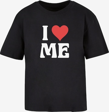 Maglietta 'I Love Me' di Miss Tee in nero: frontale