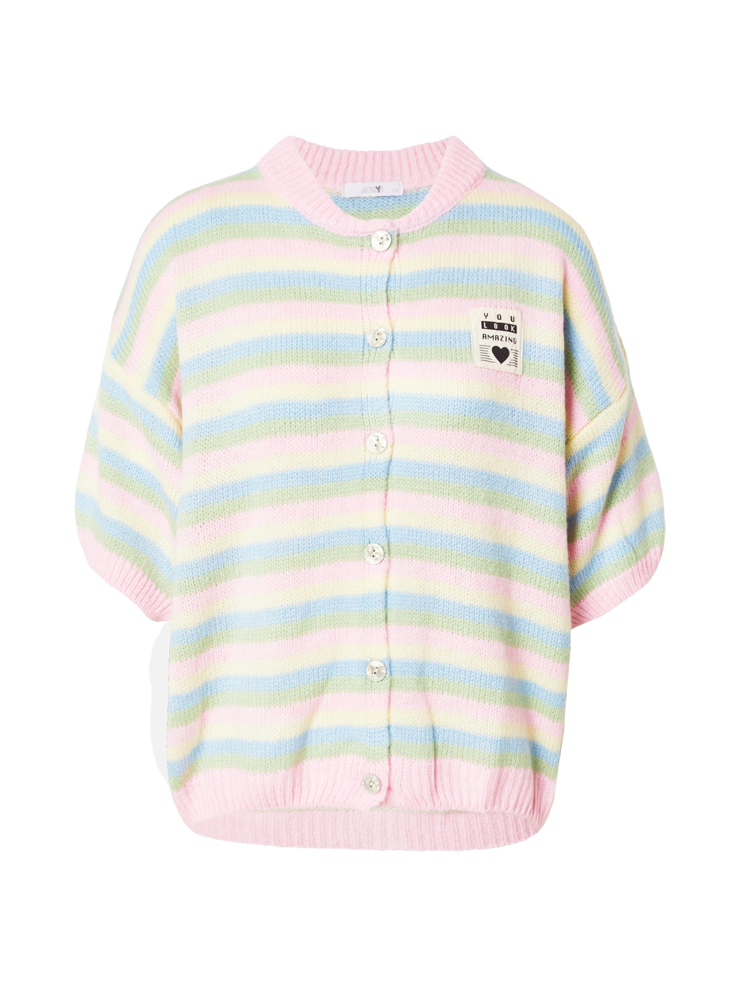 Hailys Strickjacke 'Av44a' in Grün: Vorderseite