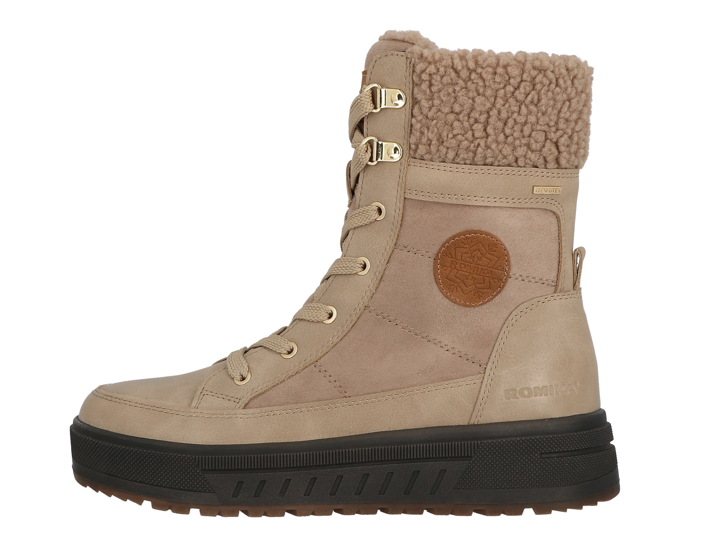 ROMIKA Lace-up bootie 'Ilana' in Beige: front