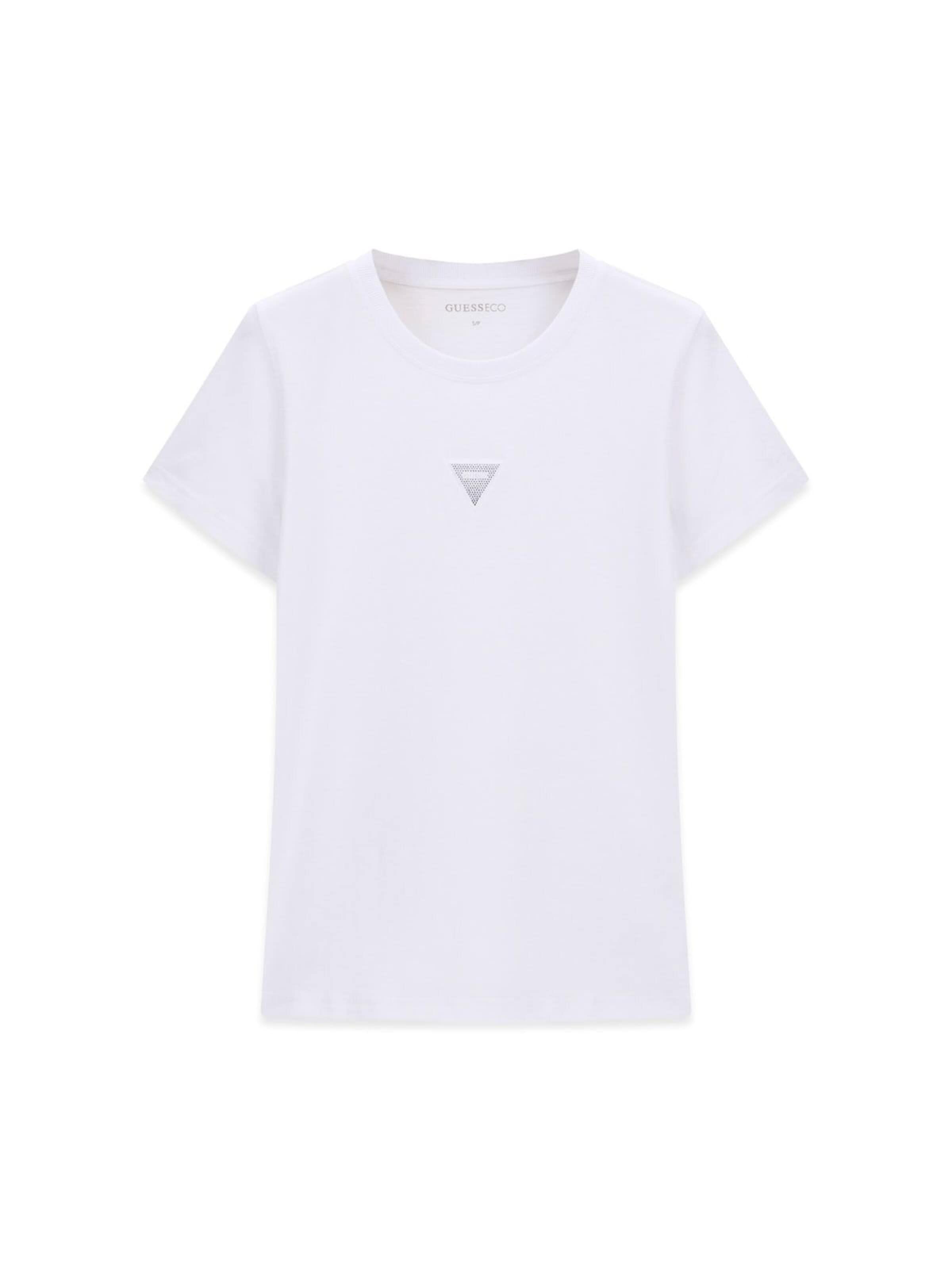 GUESS - Camiseta en blanco: frente