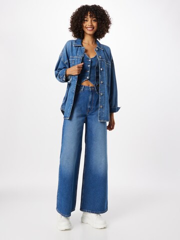 MUD Jeans Wide leg Jeans 'Sara' in Blauw