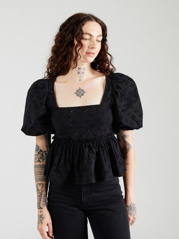 Chemisier Monki en noir : devant