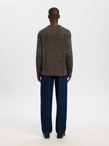 Pull-over 'SLHTILUM' SELECTED en marron
