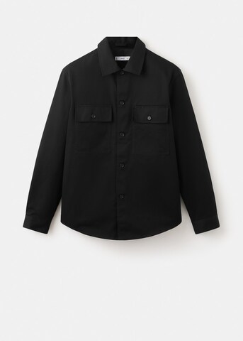 MANGO MAN Comfort Fit Hemd 'Roberto' in Schwarz