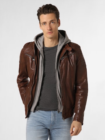 Finshley & Harding Between-Season Jacket in Brown: front