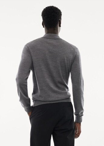 MANGO MAN Sweter 'Willys' w kolorze szary