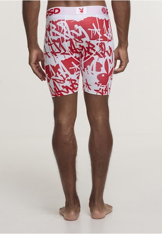PSD Boxer shorts 'Playboy Red Tags' in White