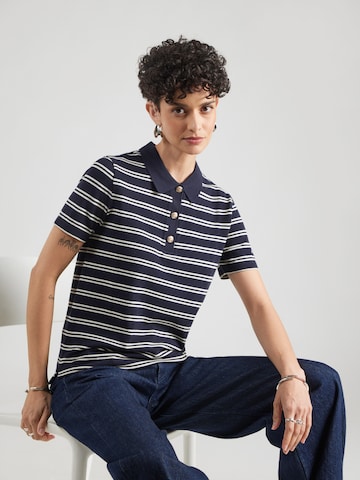 GANT Majica | modra barva: sprednja stran