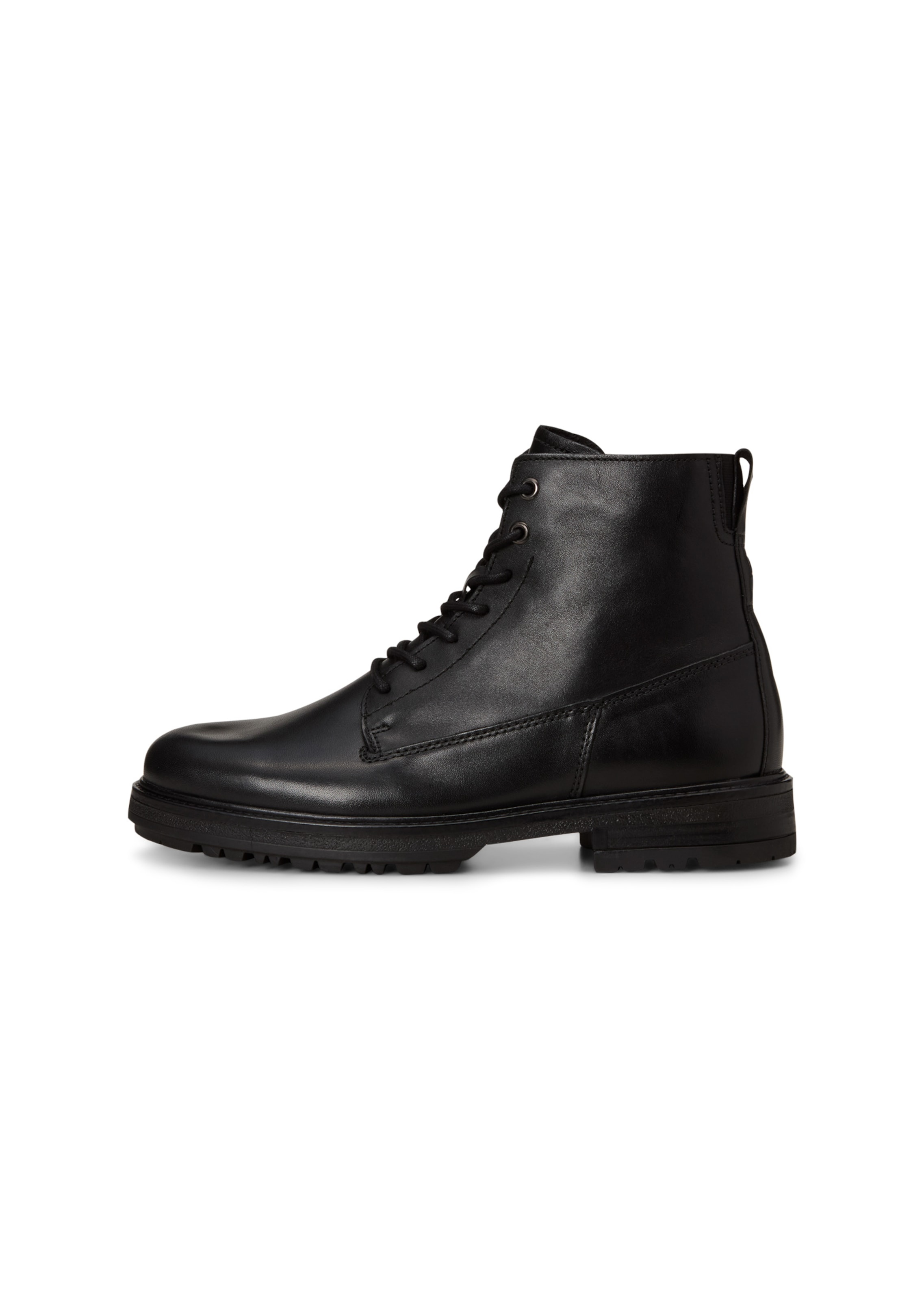 Marc O'Polo Schnürboots 'Rony' in Schwarz: Vorderseite