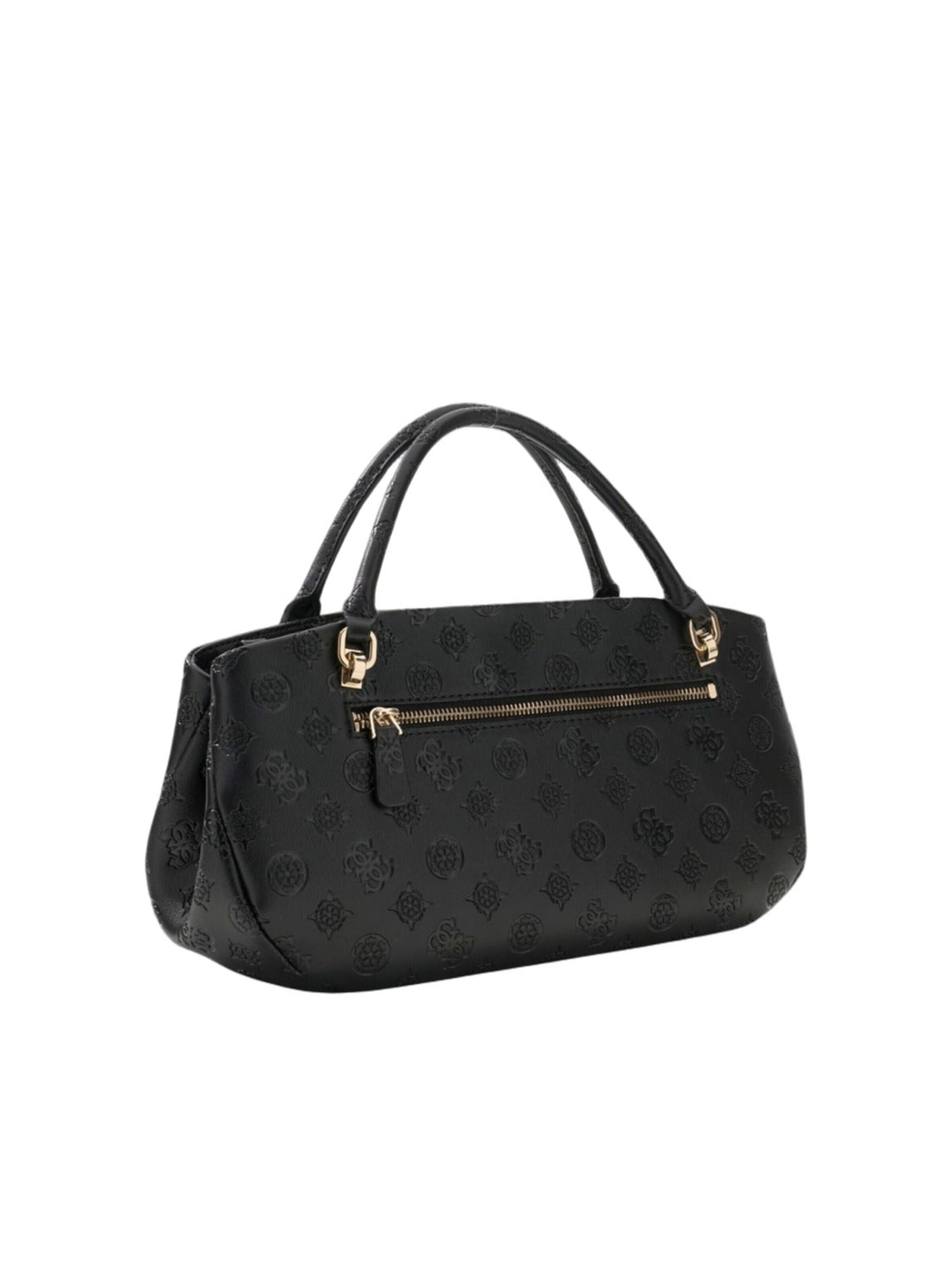 GUESS - Bolso de mano 'Guess Sac à Main Carmella 3 Compartiments Black Logo' en negro