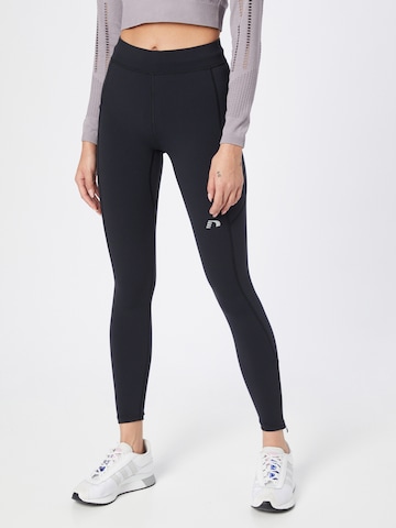 Newline Skinny Sportsbukser i sort: forside