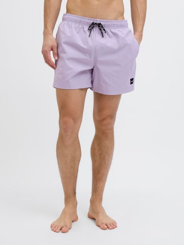 Shorts de bain 'JPSTMaui' JACK & JONES en violet : devant