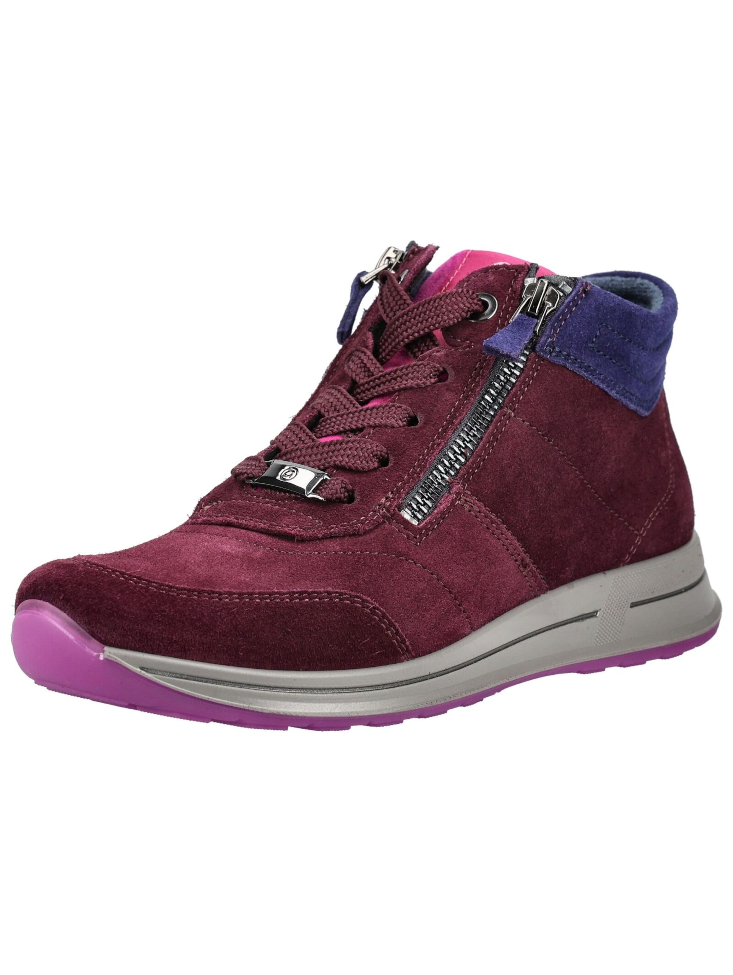 Sneaker alta di ARA in rosso: frontale