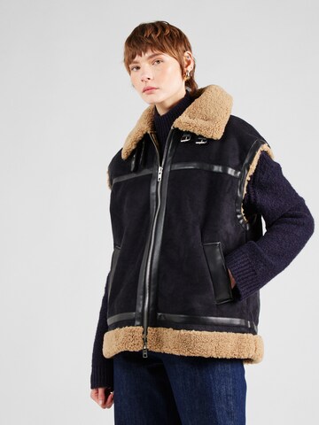 TOPSHOP Vest in Black: front