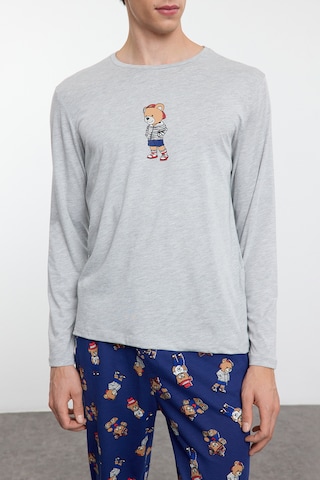 Trendyol - Pijama largo en gris