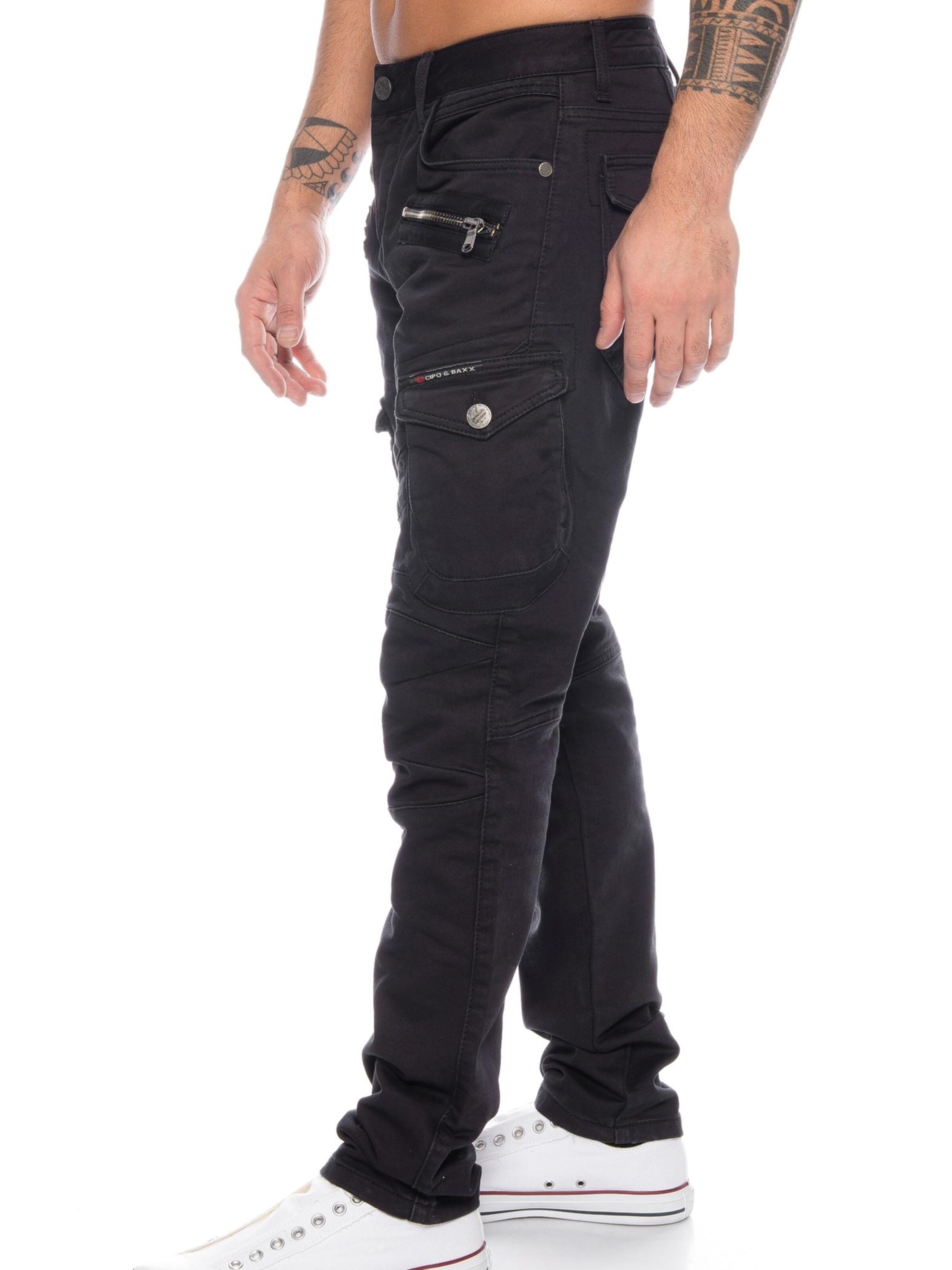CIPO & BAXX Regular Jeans 'BJ424' in Black