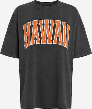 Worldclassca Oversized Shirt 'HAWAII' in Grey: front