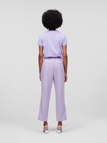 Regular Pantalon à pince Karl Lagerfeld en violet